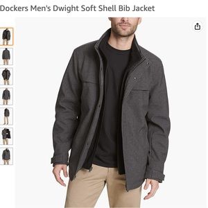 Dockers Men’s Dwight Soft Shell Bib Jacket! Brand new with tags. Never worn.